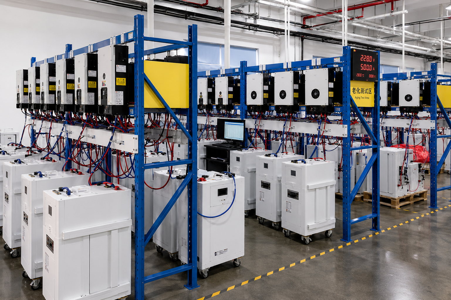 Enerup assembly line — energy storage systems in production